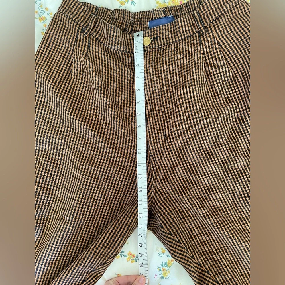 Big Bud Press Brown Checkered Trousers - Picture 6 of 8